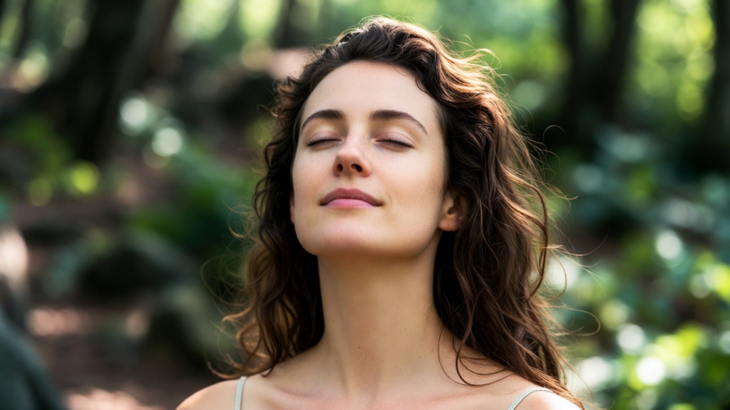 心の憑き物が取れてスッキリしている女性