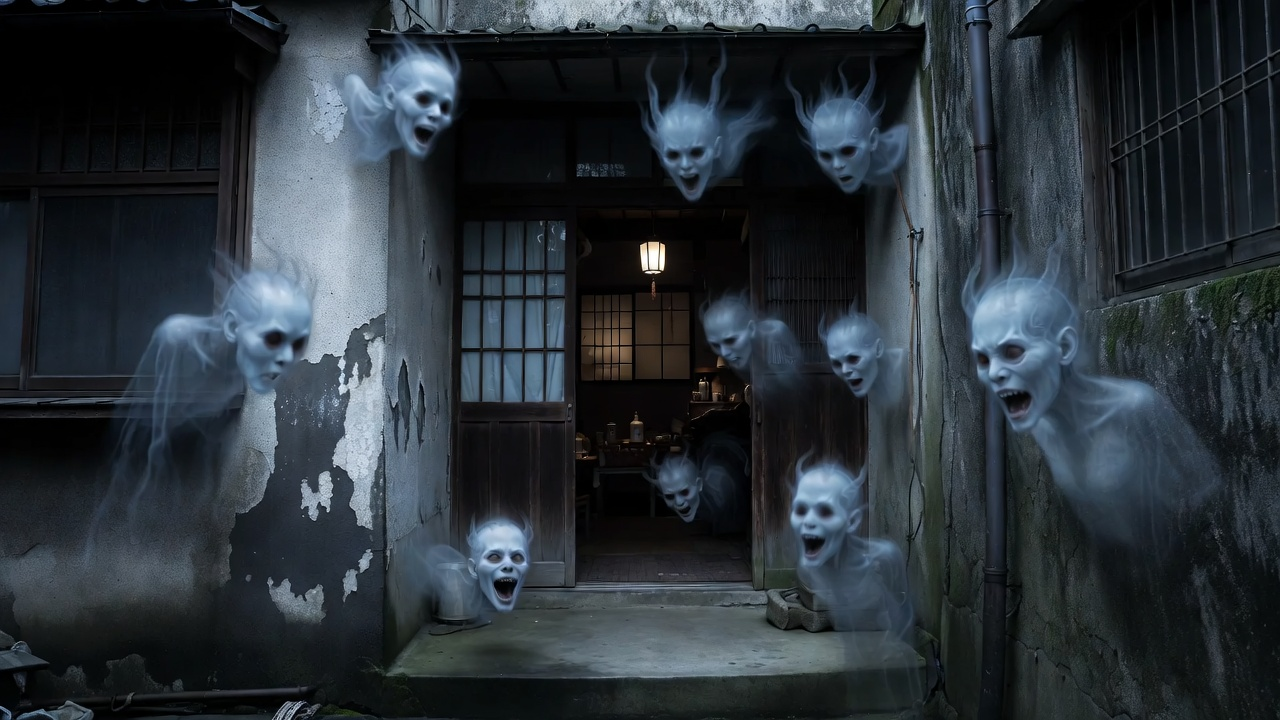 邪気にまみれた玄関