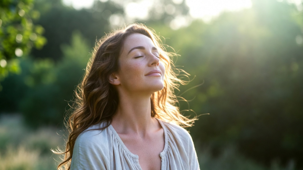 魂が開放されている女性