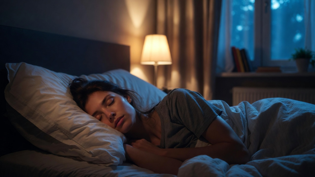 ぐっすり安眠している女性