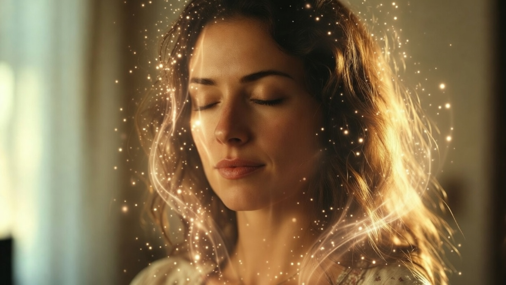 アファメーションで運気が上昇している女性