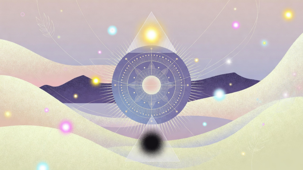 引き寄せの法則の抽象画