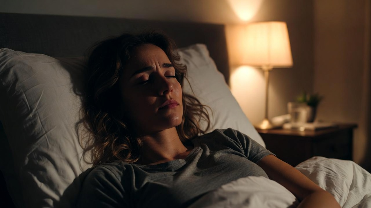 眠れない女性