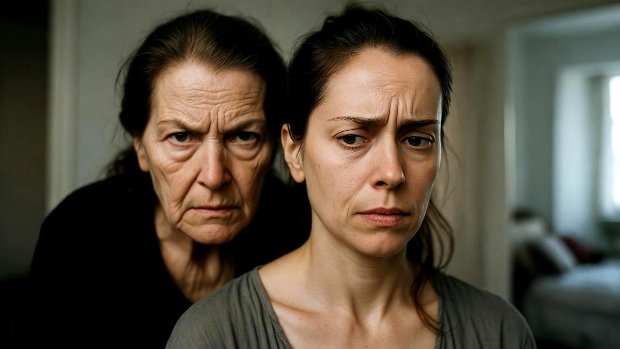 雑な環境でコーヒーを飲むネガティブな朝のイメージ