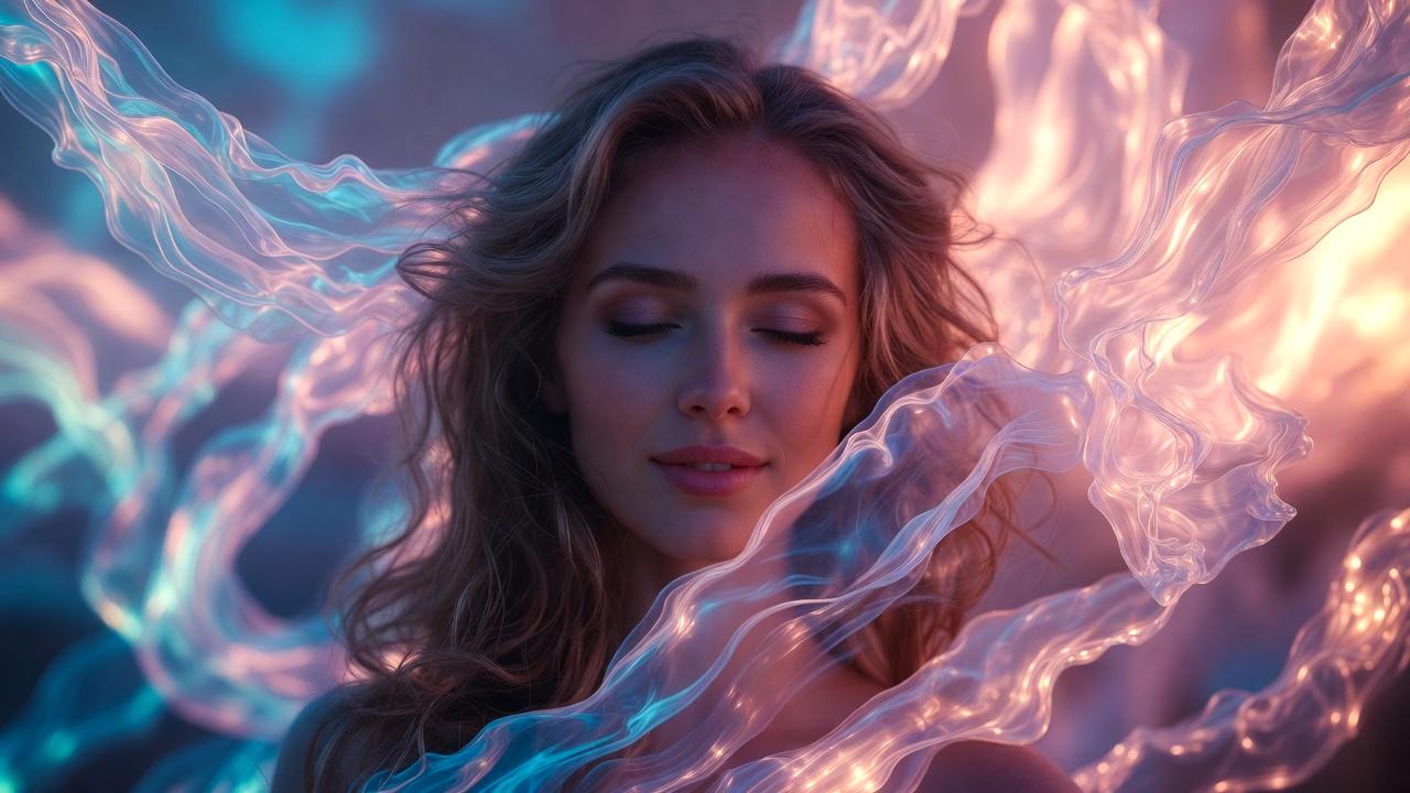 光を感じる繊細な人物が自分の使命に気づく静かな瞬間のイメージ