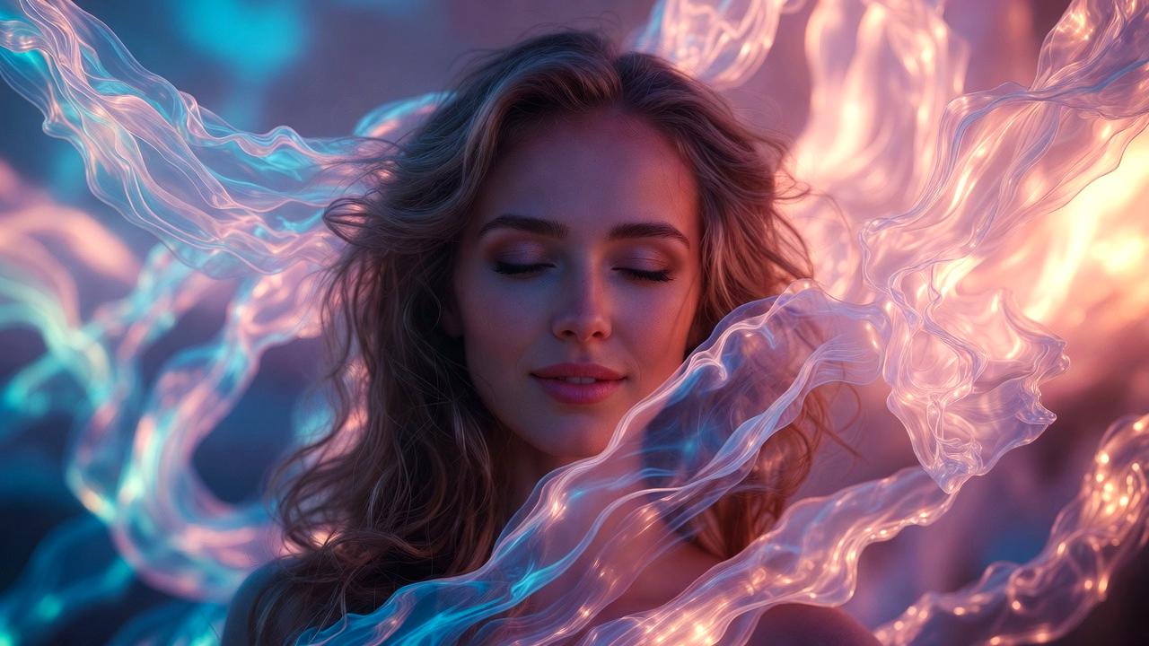 やわらかな光に包まれた中で金運のサインに気づくイメージ