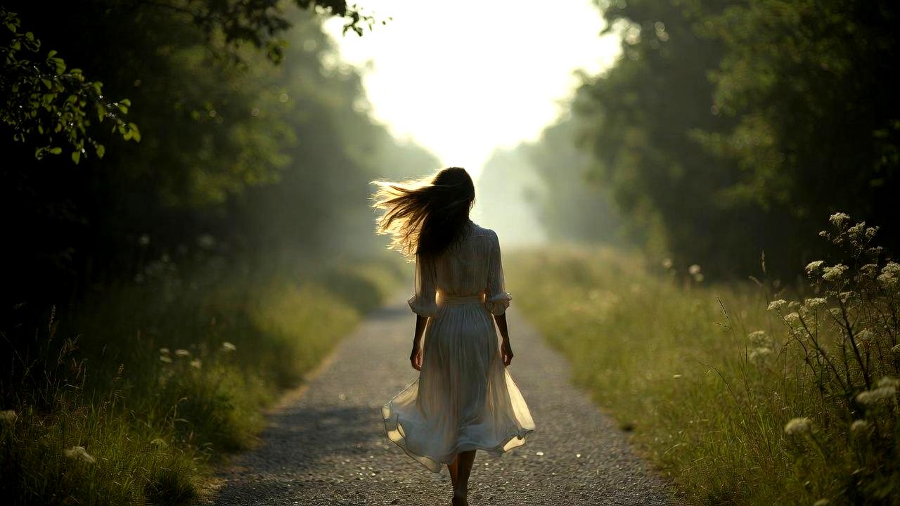 他とは違う愛の形を大切にしながら輝く女性の幻想的なイメージ