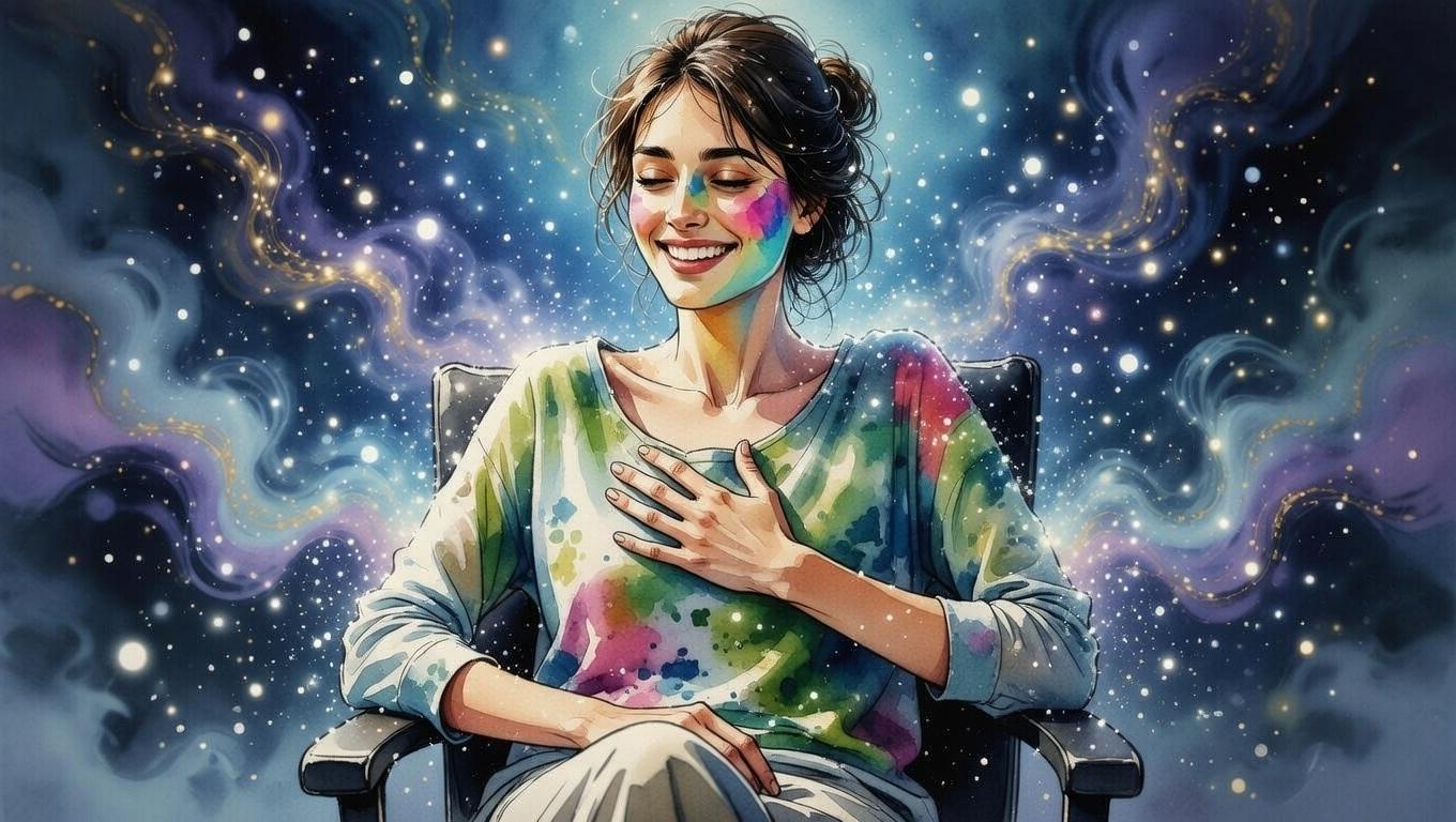 自分の道を信じて光へ進む人物の後ろ姿のイメージ