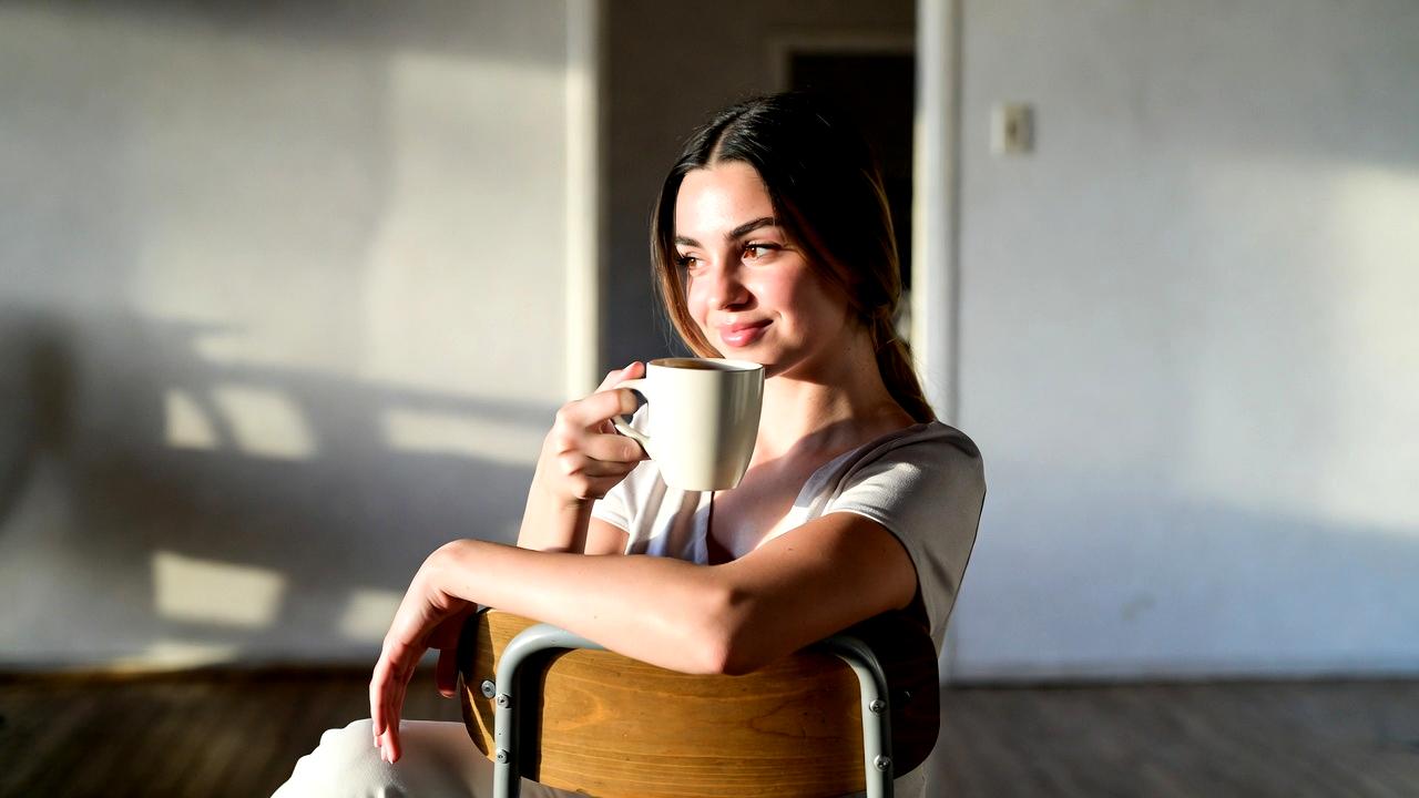 優しく包まれながら愛を受け取る穏やかな人物のイメージ