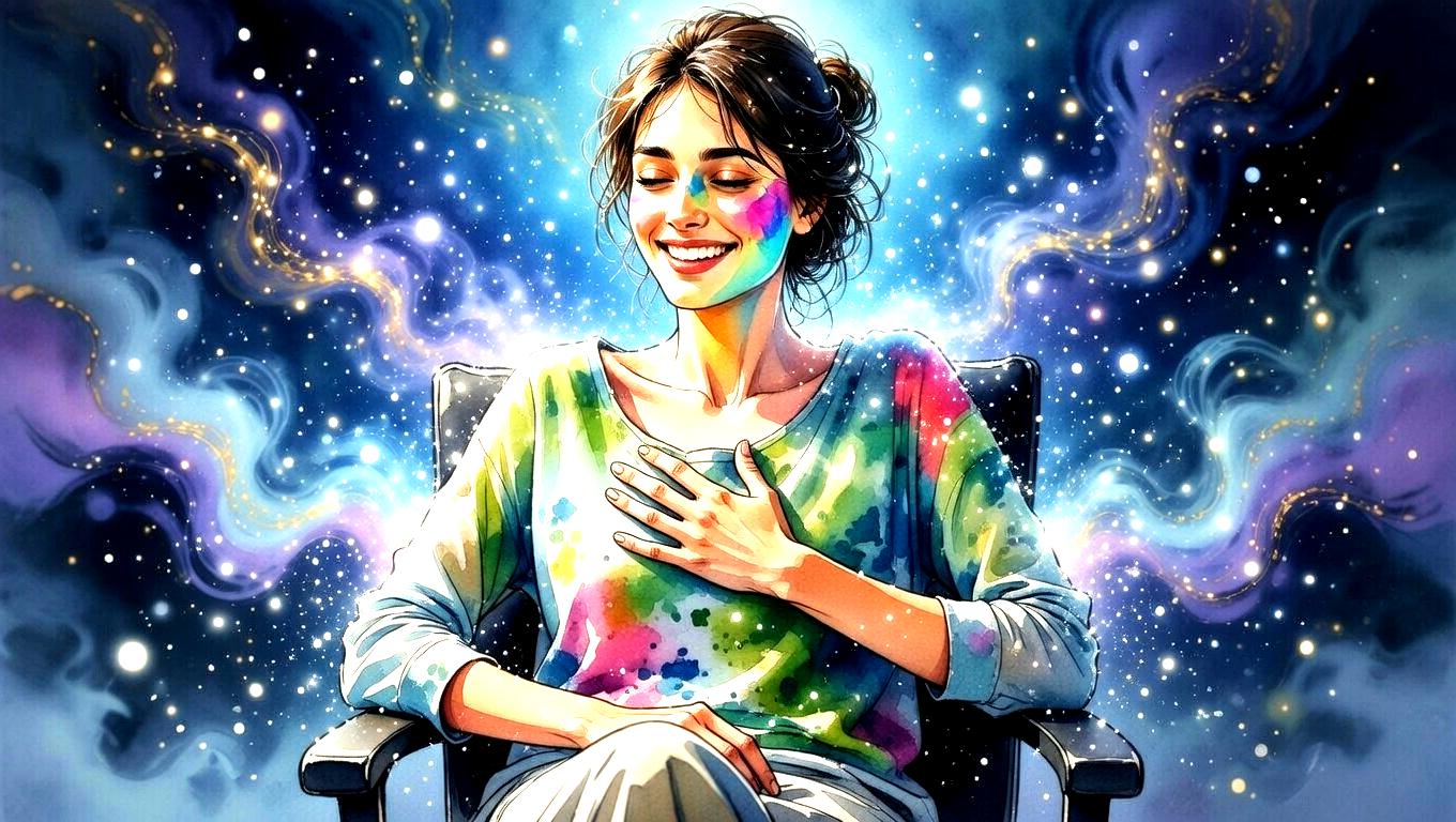 飲む際に意図を持つことで邪気をリセットする様子