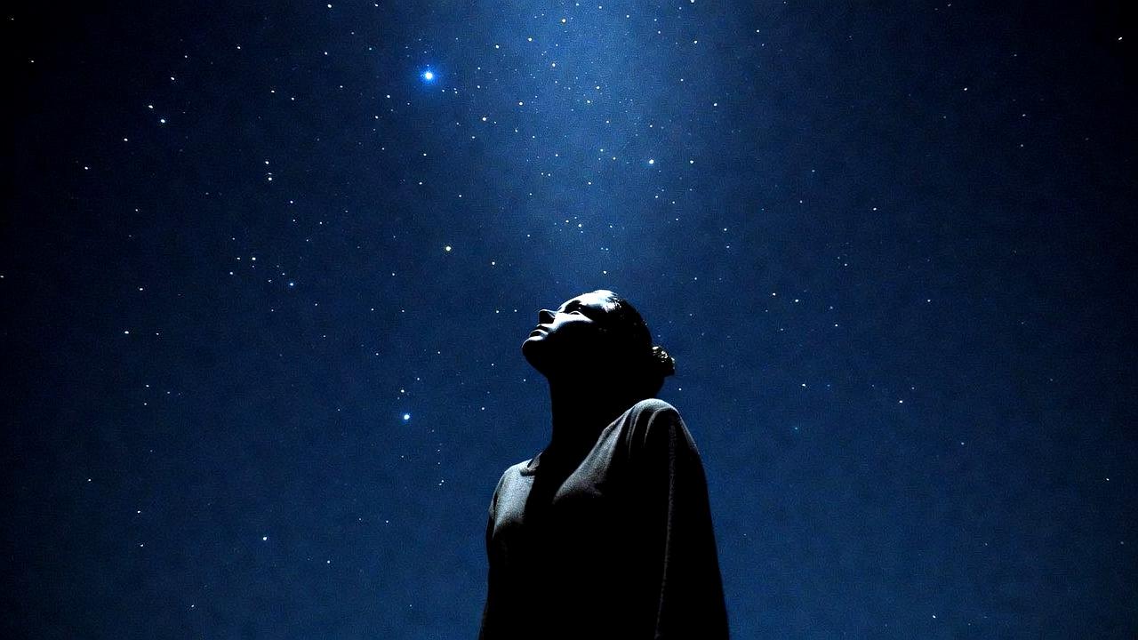 運命的な繋がりを感じる二人のエネルギーの象徴的なイメージ