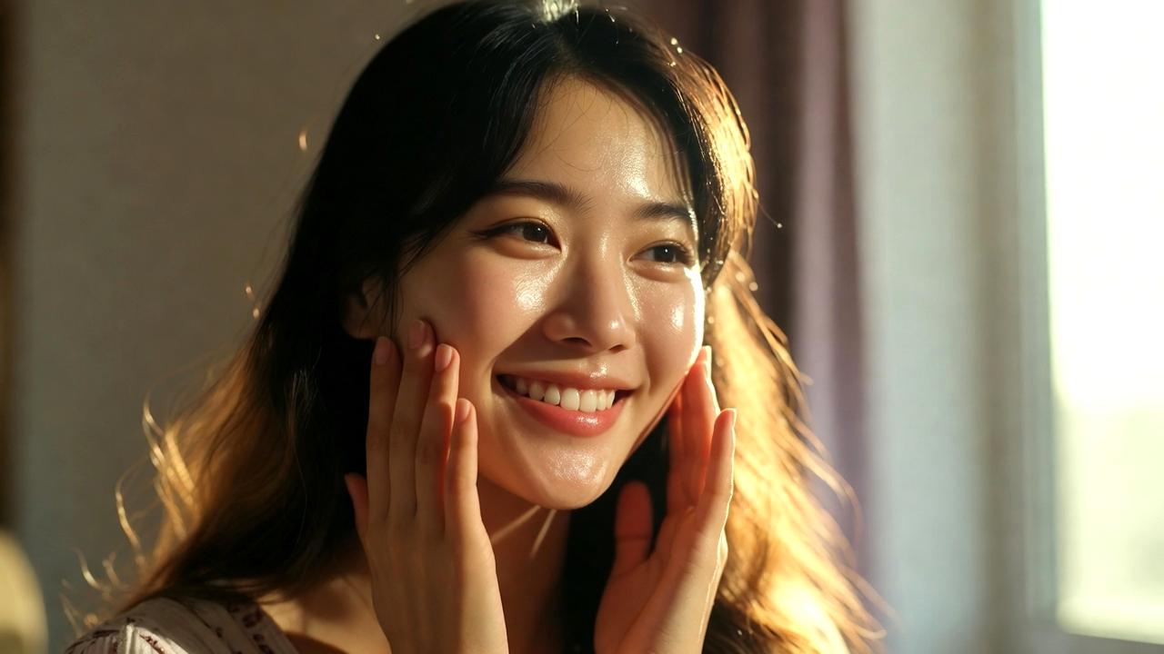 コーヒーを手にしながら一日を整える朝の様子