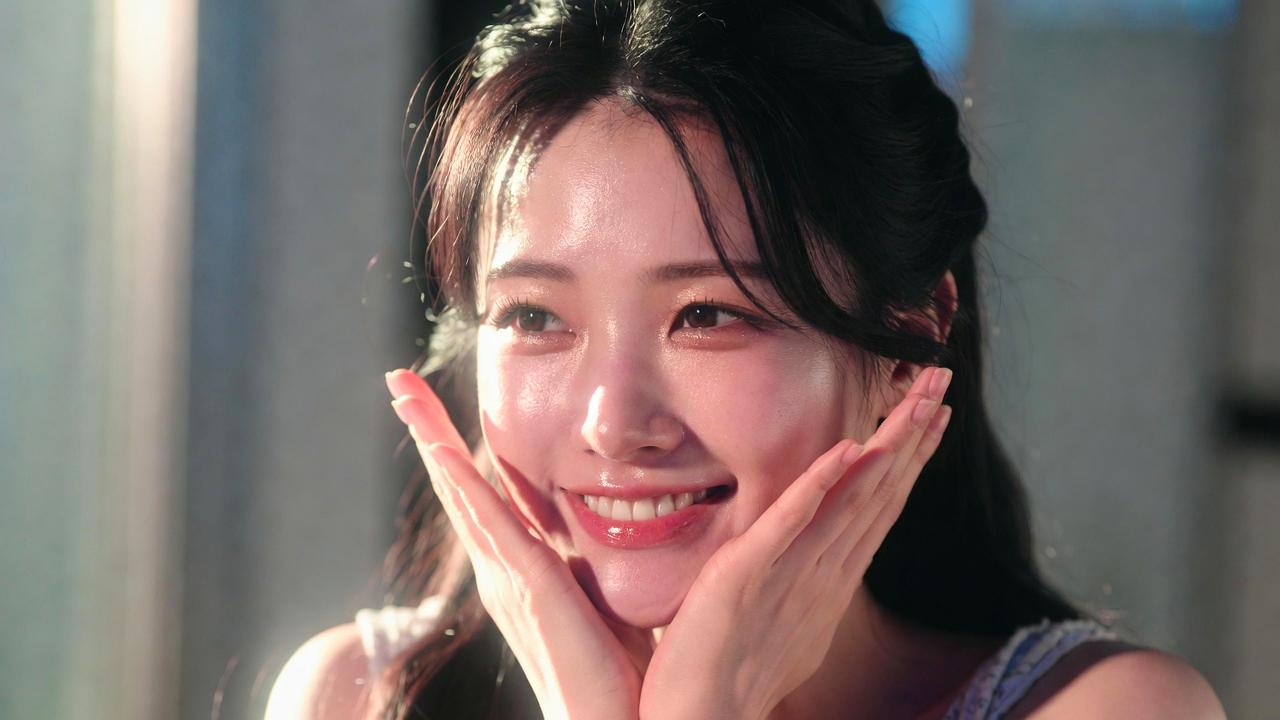 穏やかな笑顔で自分らしく生きる決意をした人物の姿