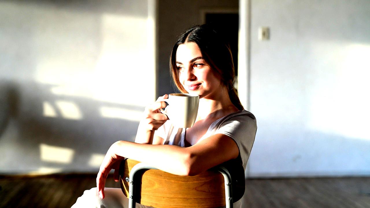 人との距離を保ちながら穏やかに微笑む人物のイメージ