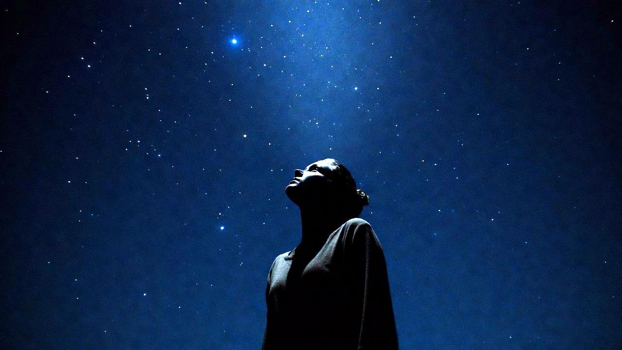 静けさの中でつながる二人の魂のイメージ