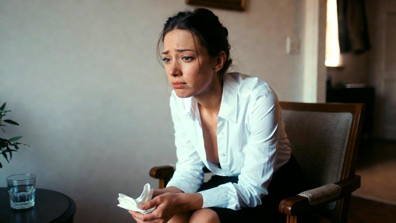 孤独と不安が心を覆うスピリチュアルな心理イメージ