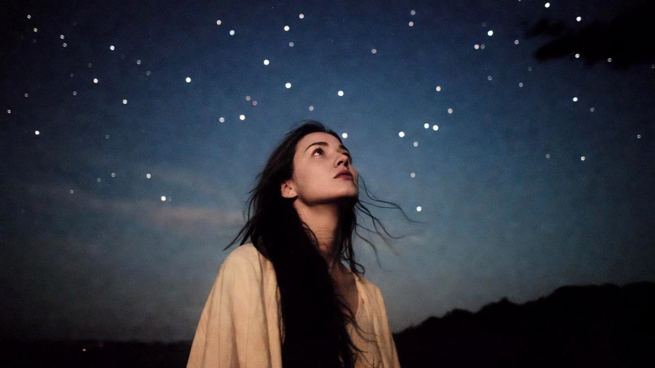 離れた場所にいても同じ星空を見上げる二人の象徴的な風景