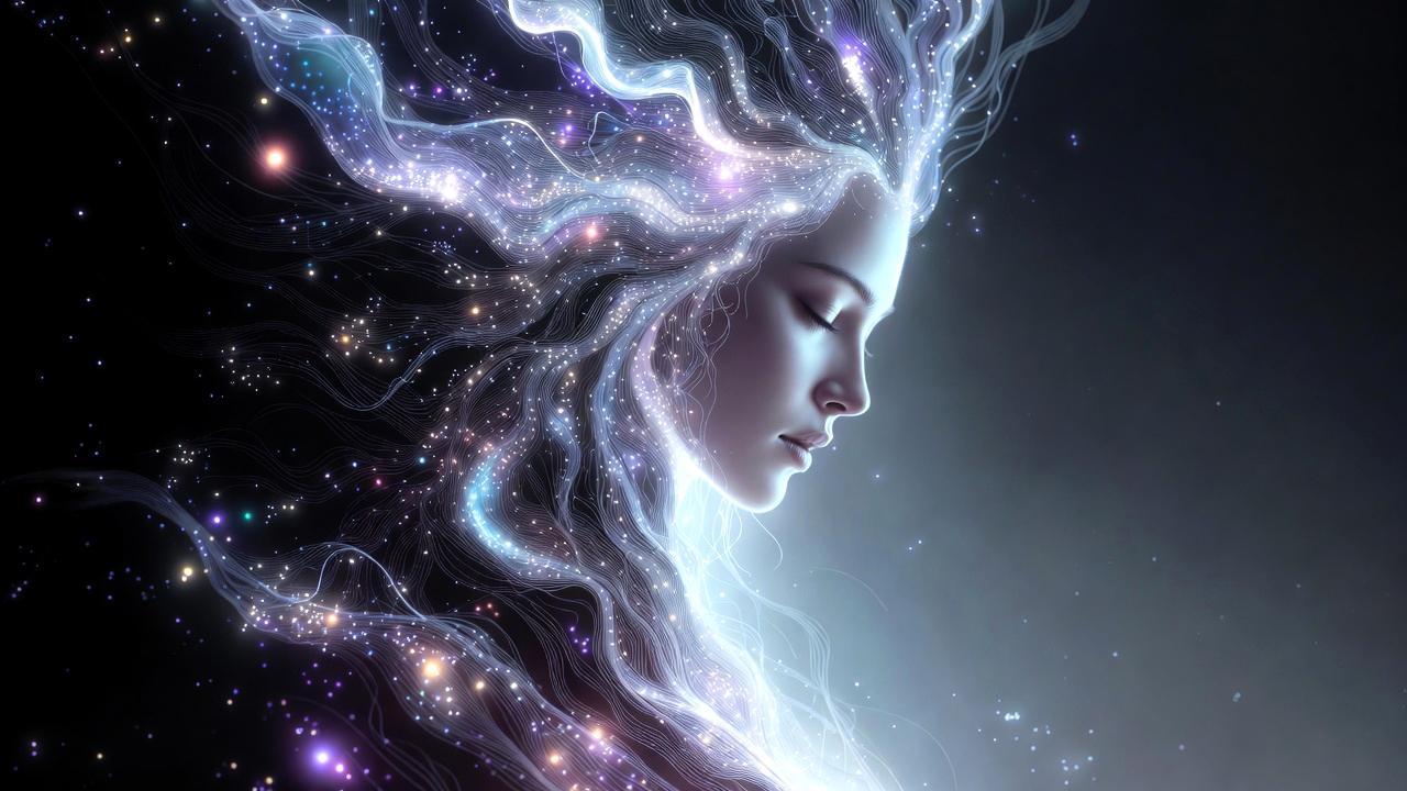 自然の中で心を整えグラウンディングしている人物