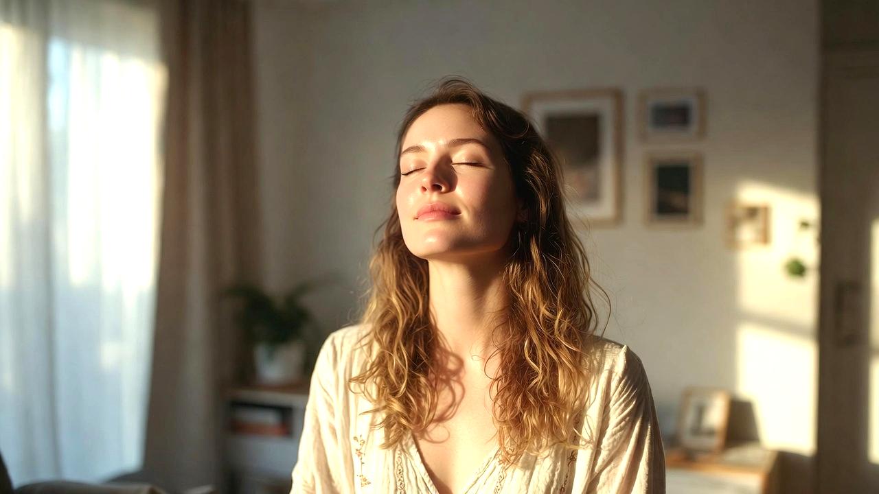 リラックスできる空間にアロマやヒーリングアイテムが並ぶ様子