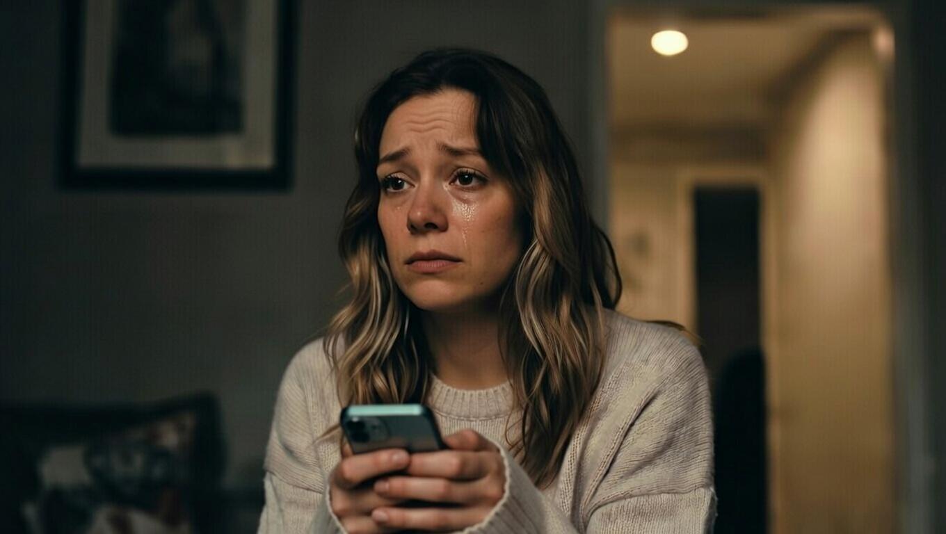 人混みの中で疲れている人物の繊細な様子