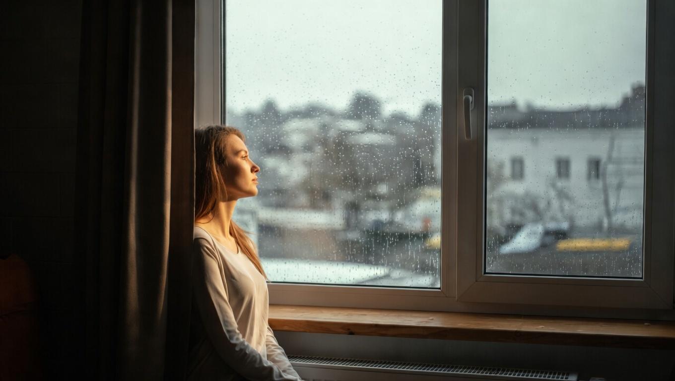 胃の不調とストレスが心身のサインとして現れる様子をやさしく解説するイメージ