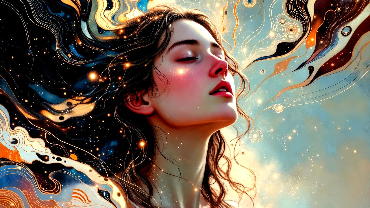 塩風呂で心と身体の邪気が浄化される様子を表す穏やかなイメージ