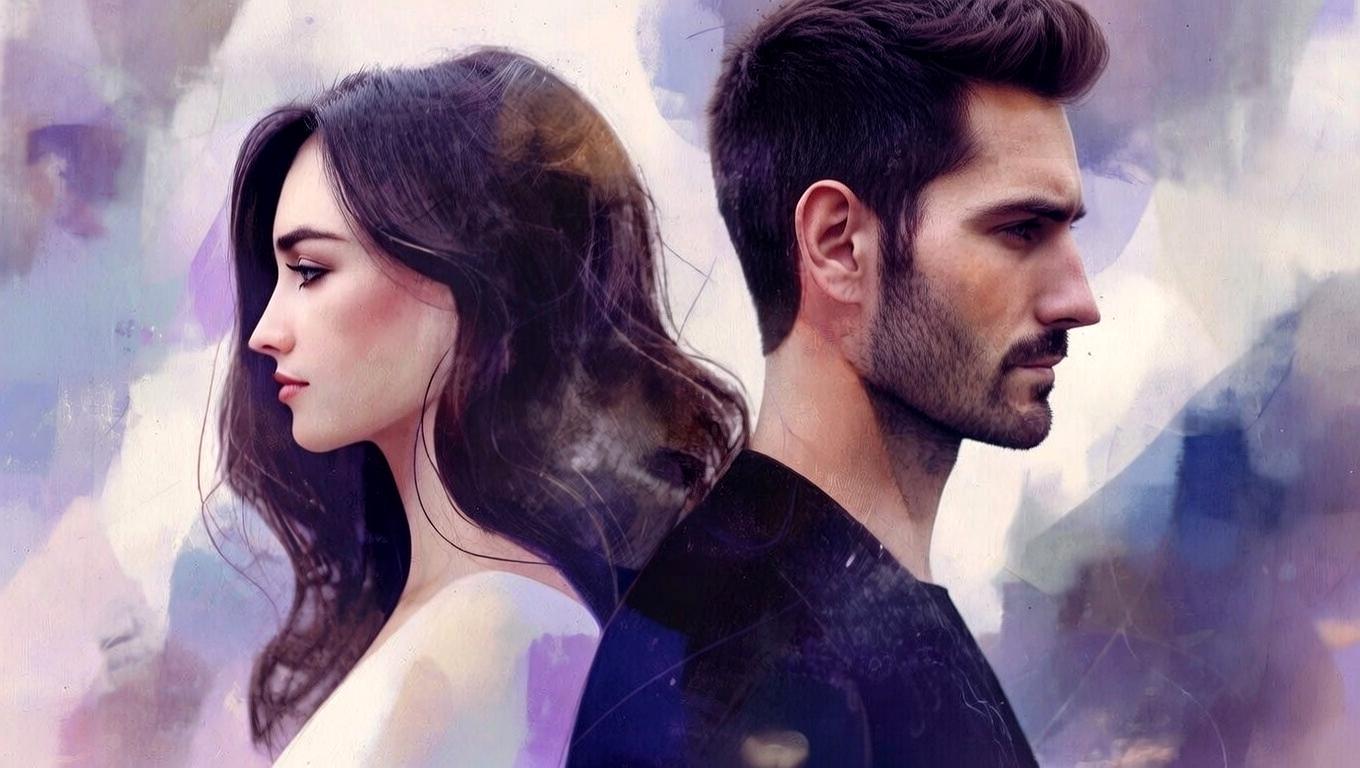 悩みながら立ち止まる人物と暗い空気のイメージ