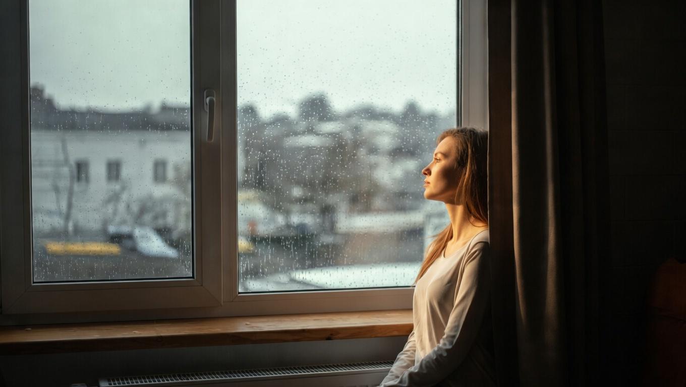 他人の顔色に怯え見捨てられ不安を抱える心のイメージ