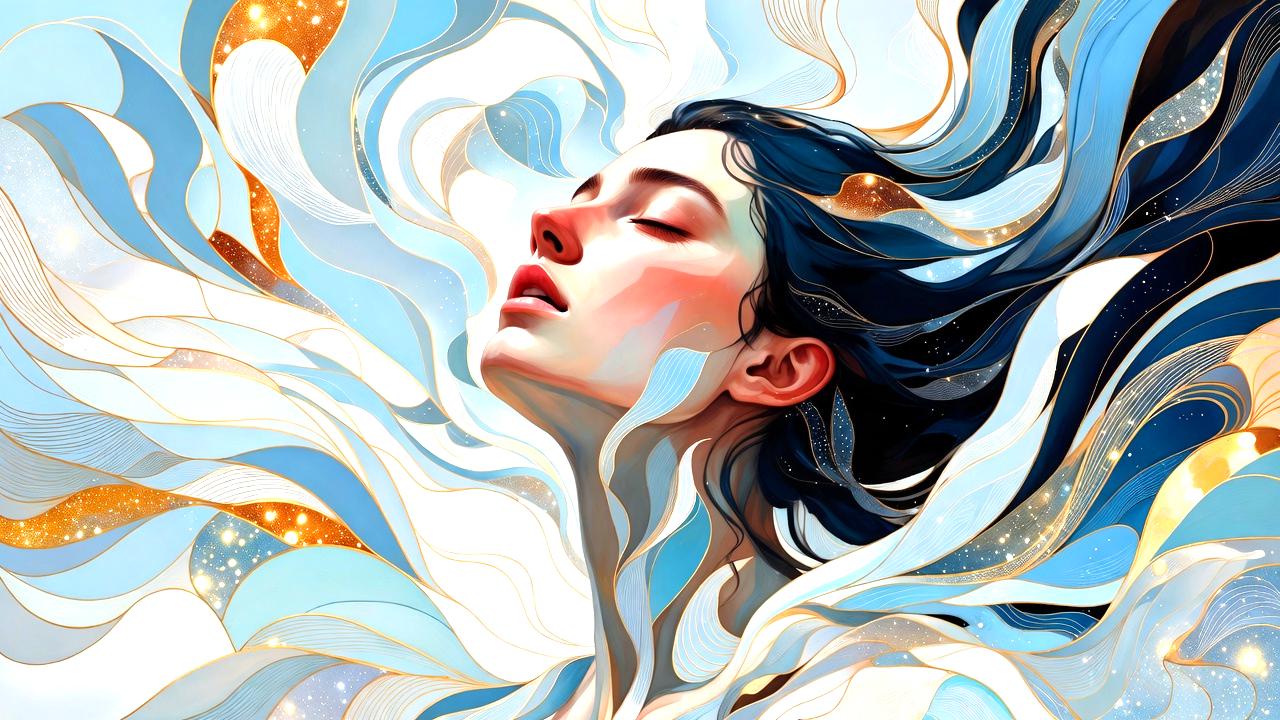 グラウンディングで大地とつながり安定する様子