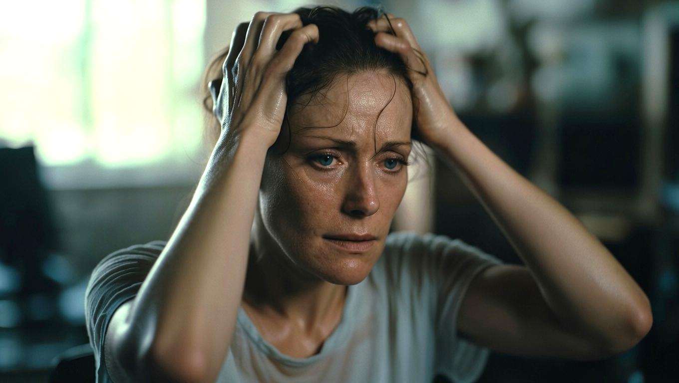 不安や現実感の喪失に戸惑う人物の繊細な心理状態のイメージ