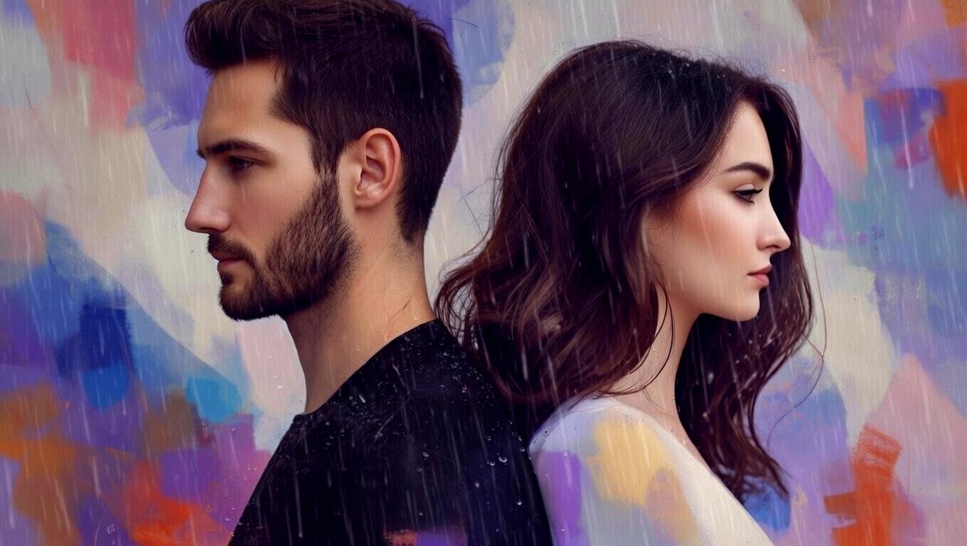 恋愛への執着による不安や心身の乱れを表すイメージ