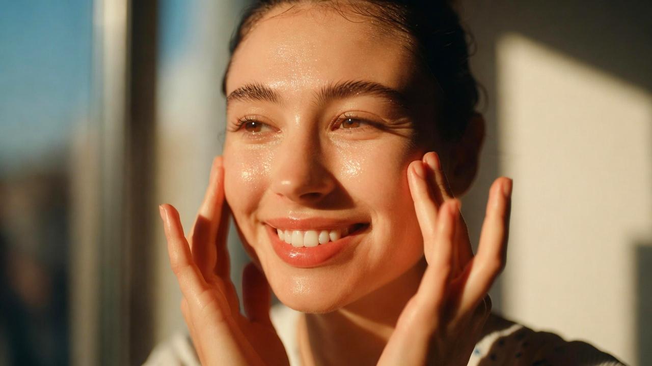 ポジティブな言葉を唱えながら自信を育てる人物の静かなイメージ