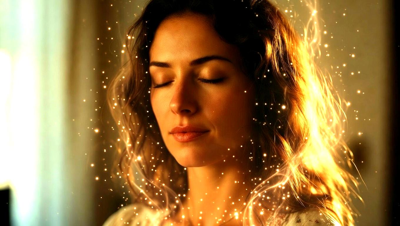 第一チャクラの位置と役割を示し、不安や恐れとの関係をやさしく解説するイメージ