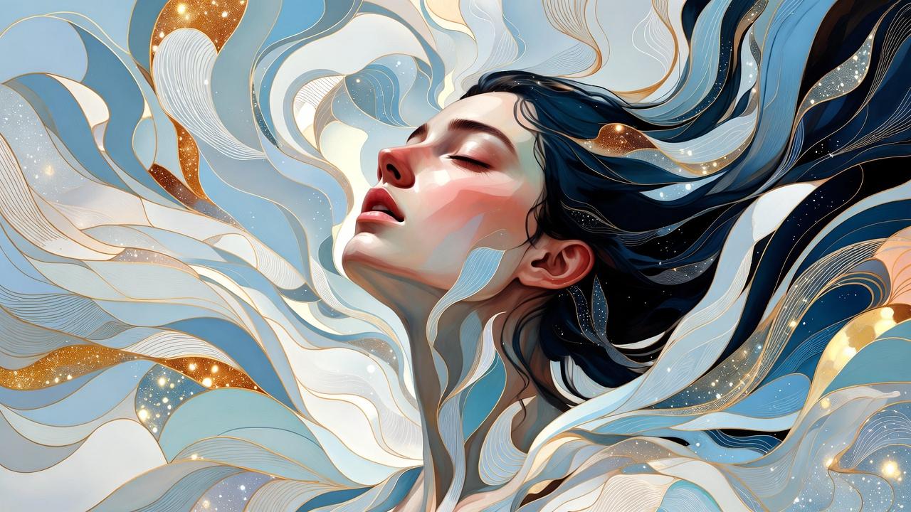 不安から解放され自己受容へ向かう女性と第1チャクラの癒やし