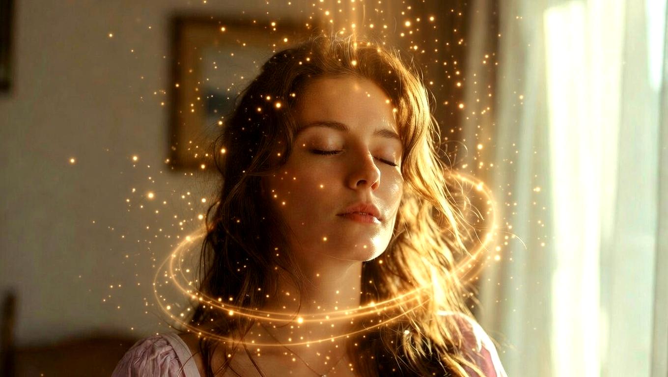 瞑想や塩風呂などで第1チャクラを整える日常的なスピリチュアル習慣のイメージ