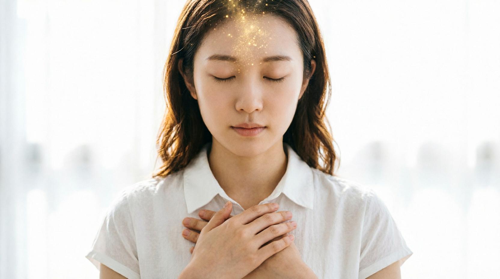 傷ついた過去を抱えながらも光へ向かって歩き出す人物のイメージ