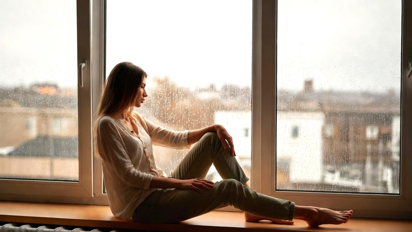 喉に重さを感じて言葉が出せない人物の静かなイメージ