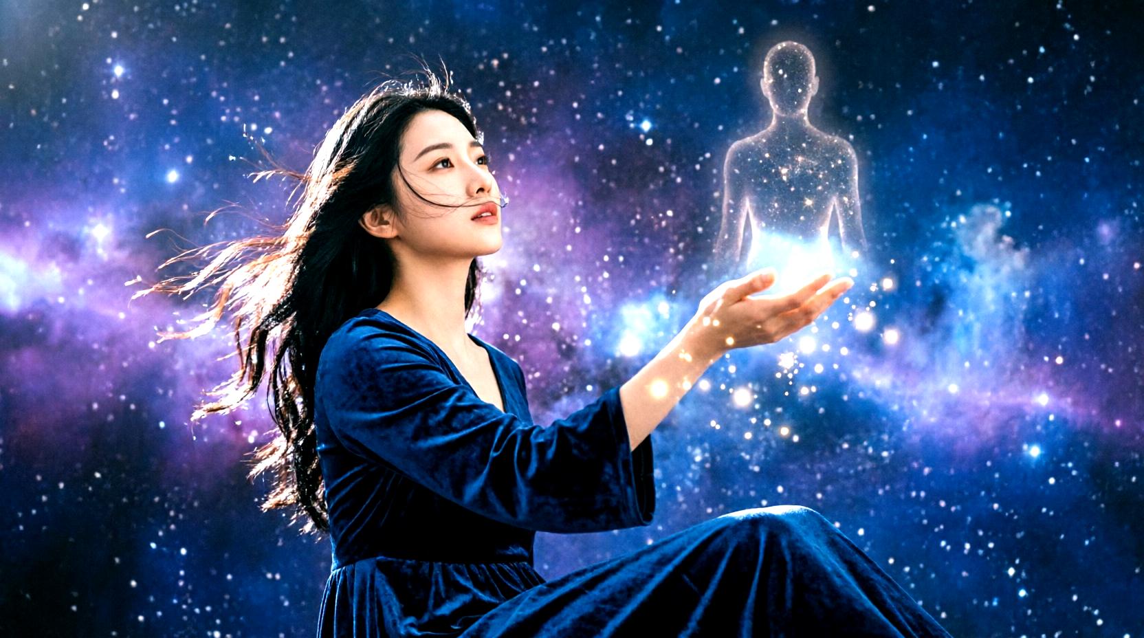 インディゴチルドレンの気づきと未来への希望を感じる穏やかなイメージ