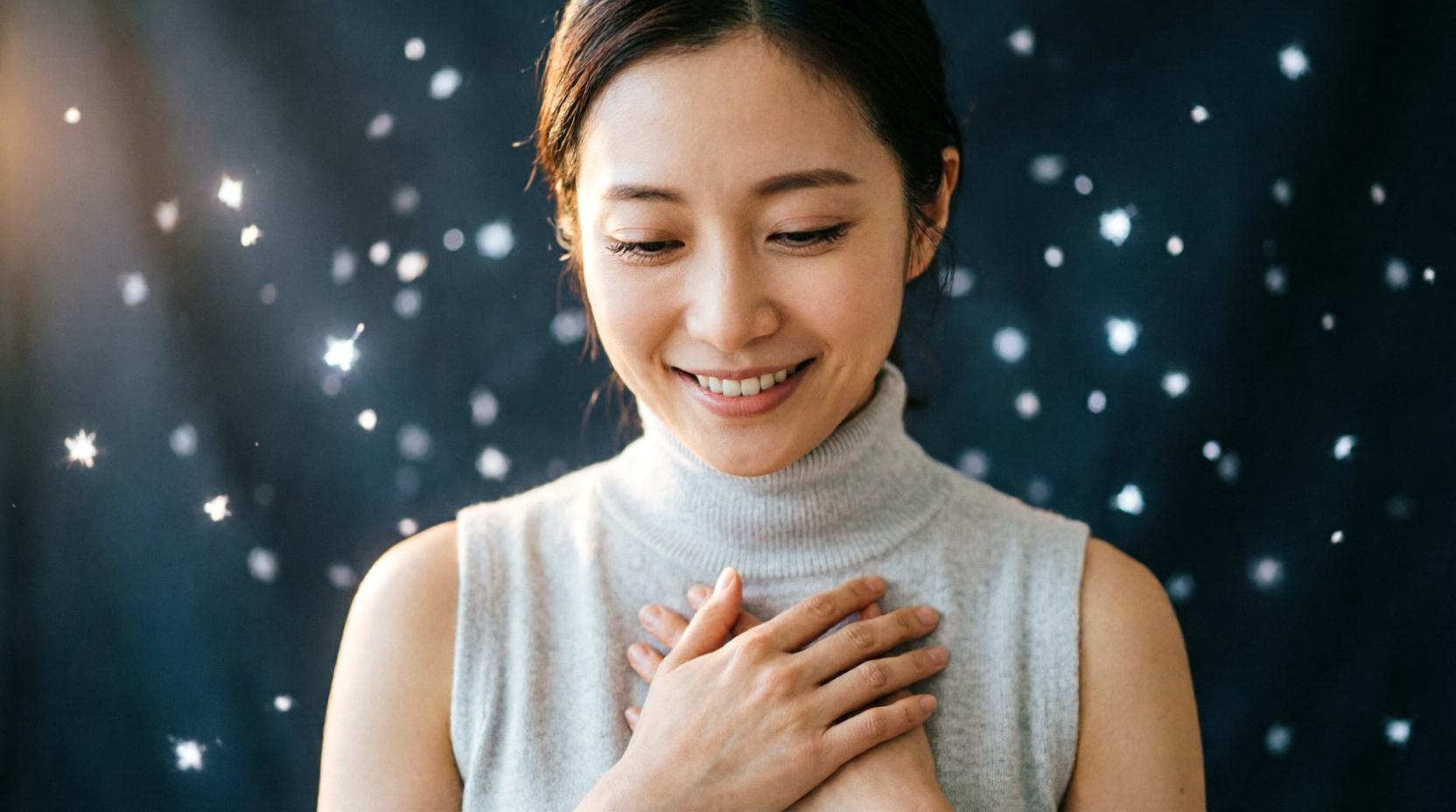 子どもの頃の自分と向き合う穏やかな心のイメージ