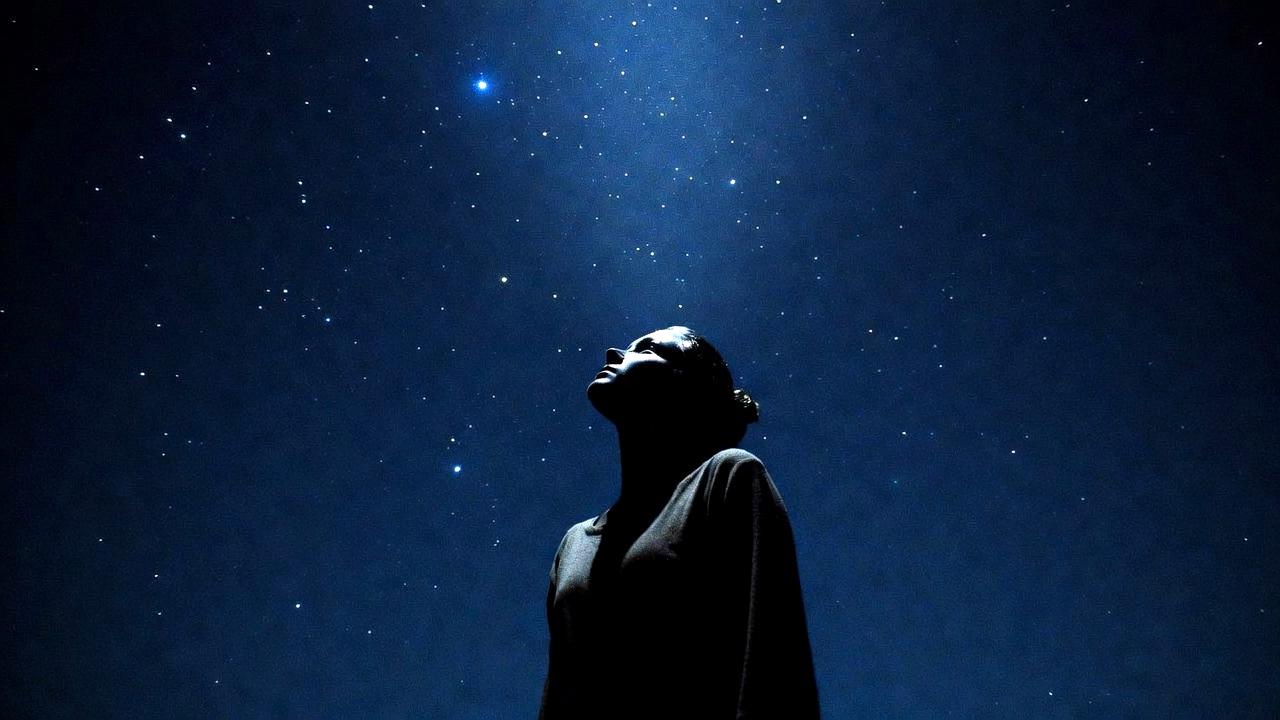 運命的な出会いとツインレイのつながりを象徴する幻想的な光