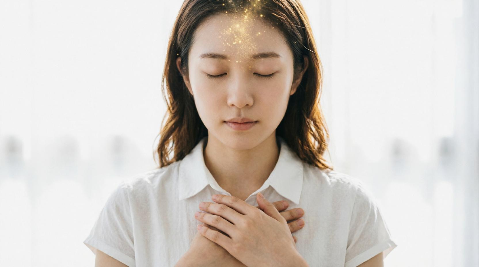体調変化を前向きに受け止め未来の豊かさへつなげる象徴的な光