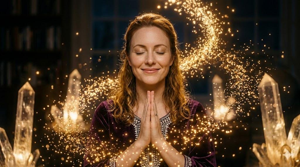 内なる光が解放され才能が広がっていく希望に満ちたイメージ