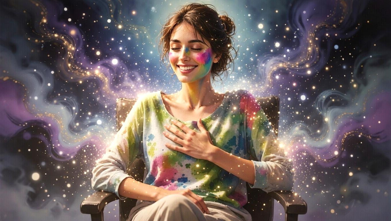 インディゴチルドレンの使命と直感の覚醒を象徴するスピリチュアルな光のイメージ