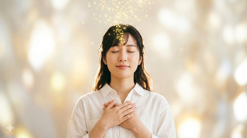 繊細な感受性を才能に変え、運気が静かに上昇していくスピリチュアルなイメージ